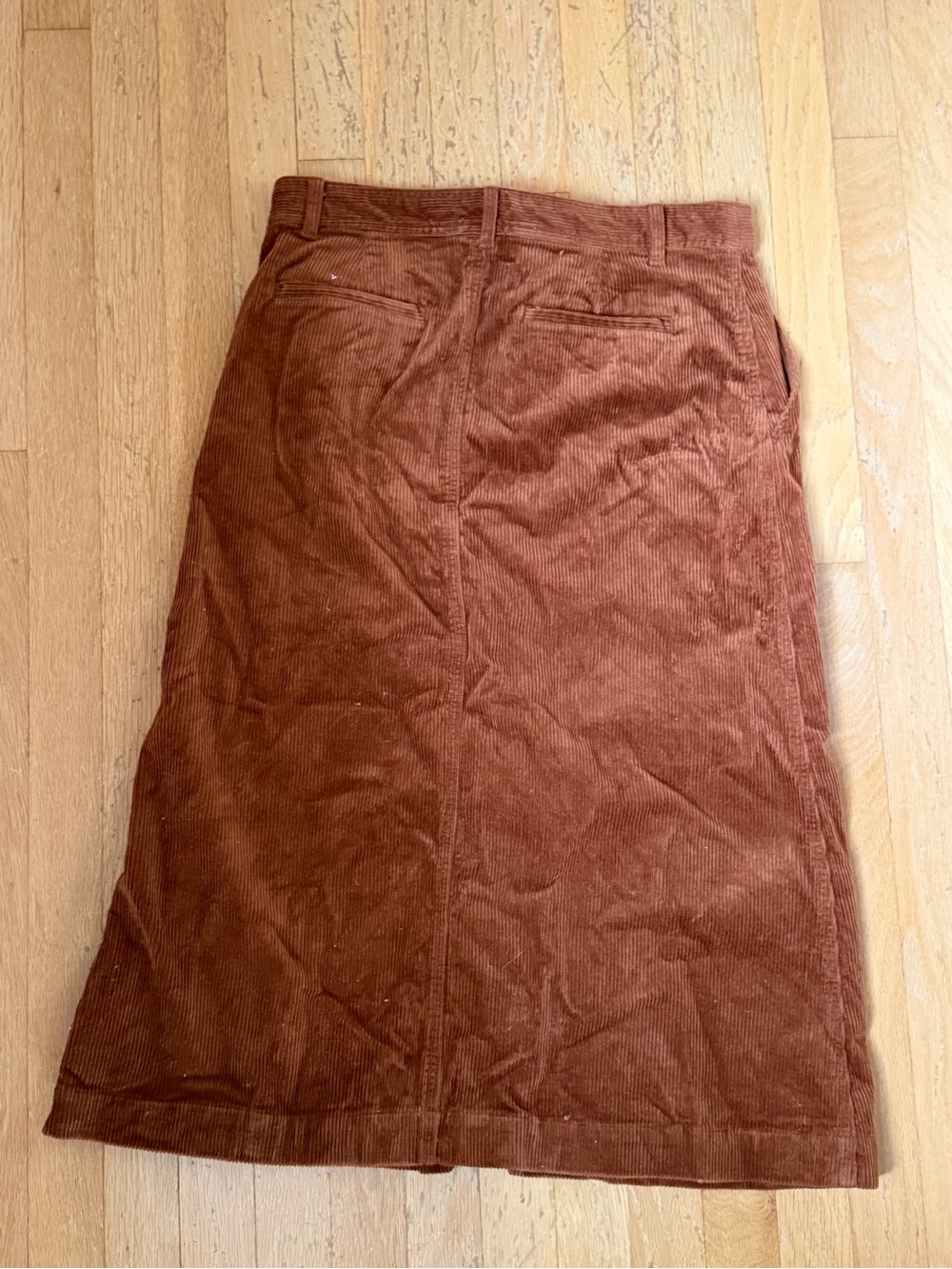 GAP Corduroy Midi Skirt in Rust - Picture 3 of 3